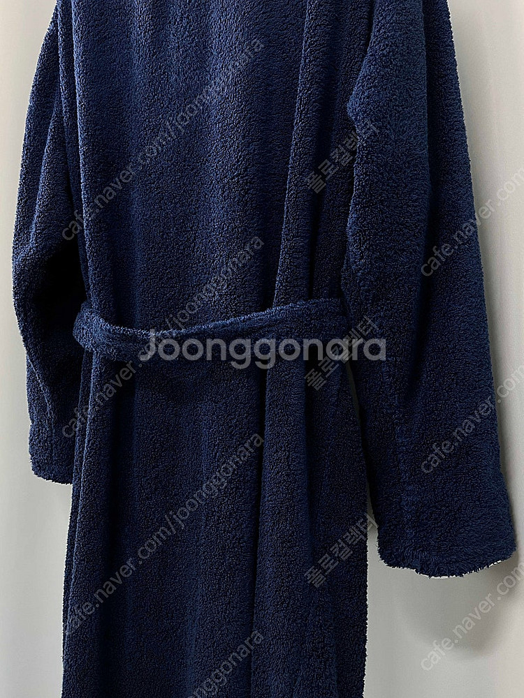 폴로 랄프로렌 모노그램 숄 카라 로얄네이비 테리 코튼 ...--8