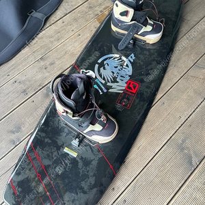 여성웨이크보드 세트 리버브데크131 슬링샷바인딩220~225