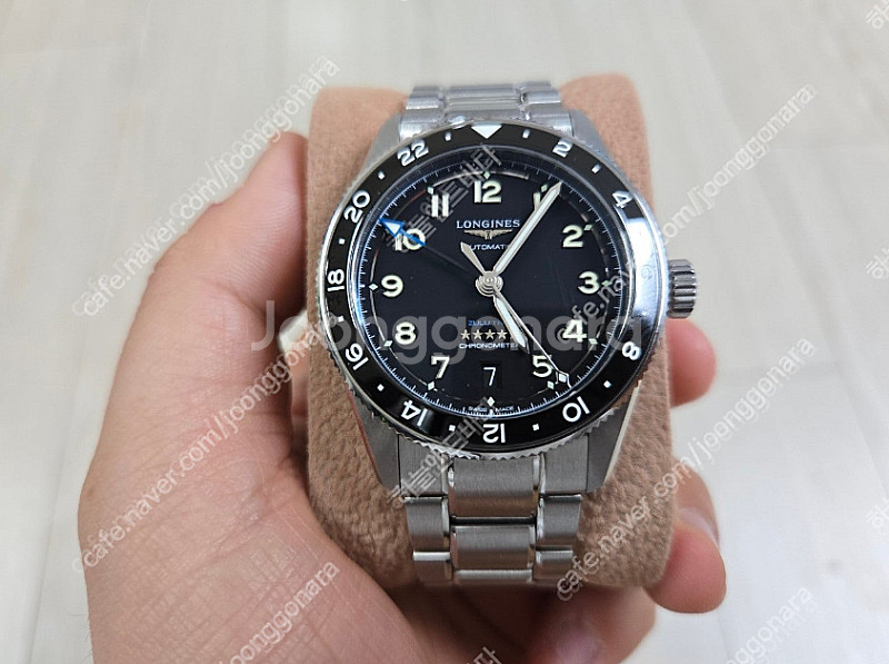 론진 줄루타임 블랙 39mm 민트급--0