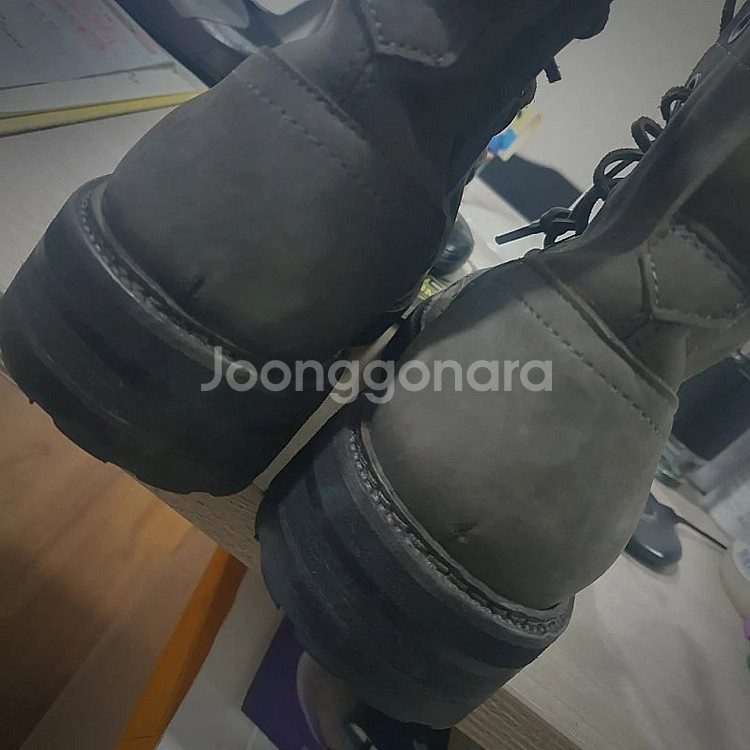 (255~260) 올세인츠 정품 워커부츠 지퍼포인트 U...--6