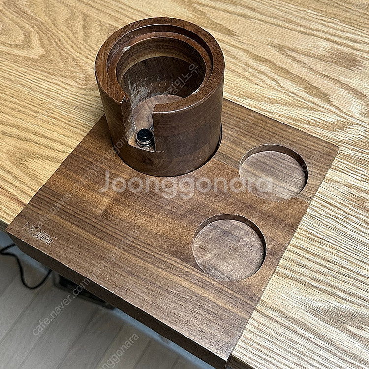 원목 우드 템핑 스테이션 포터필터 템퍼 거치대 홀더 커...--0