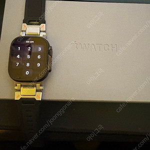 애플워치울트라2블랙49mm 다크그린알파인루프L