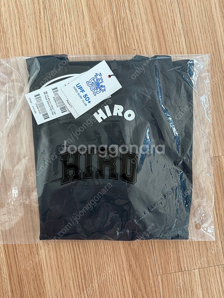 히로 드로잉 로고 래쉬가드 블랙 130--2