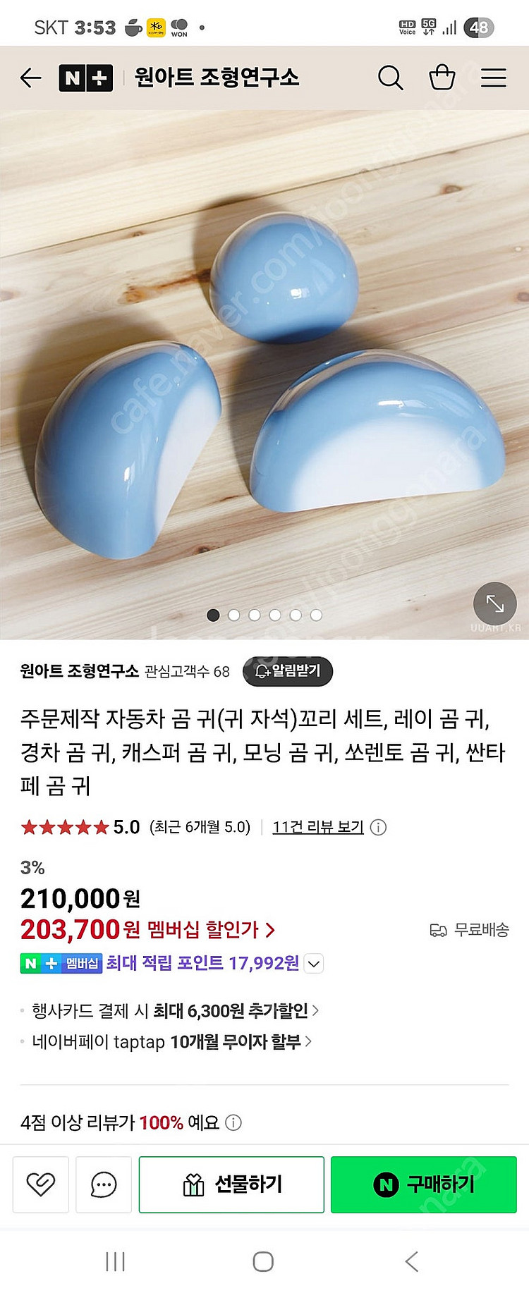 레이 귀 곰돌이 세트--0