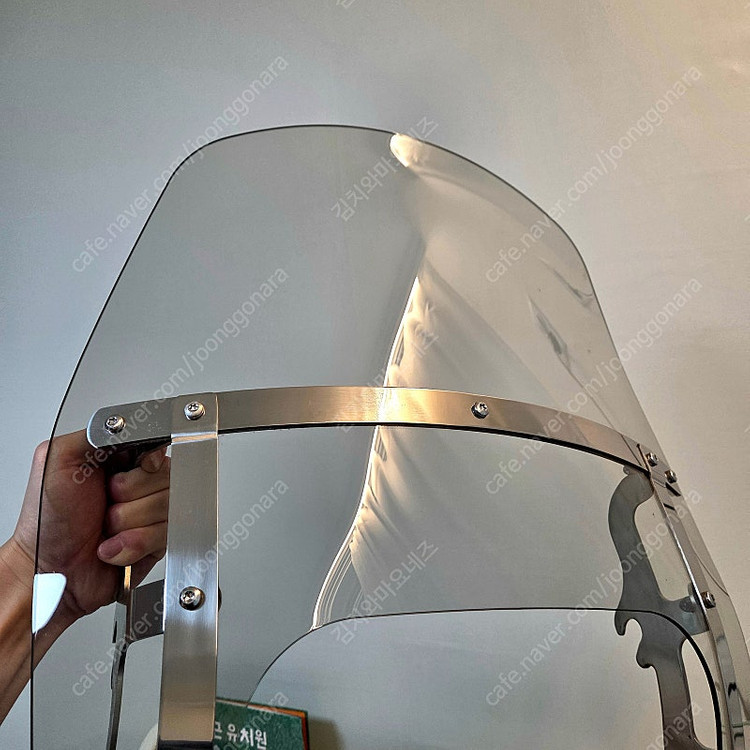 할리 정품 15인치 탈부착형 윈드실드 - 라이트 스모크 (팻보이)--5