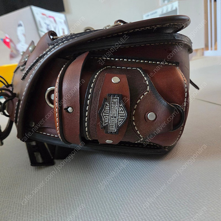 할리 국내산 수제 맞춤 최고급형 통가죽 새들백(사이드백) 풀세트 판매--6