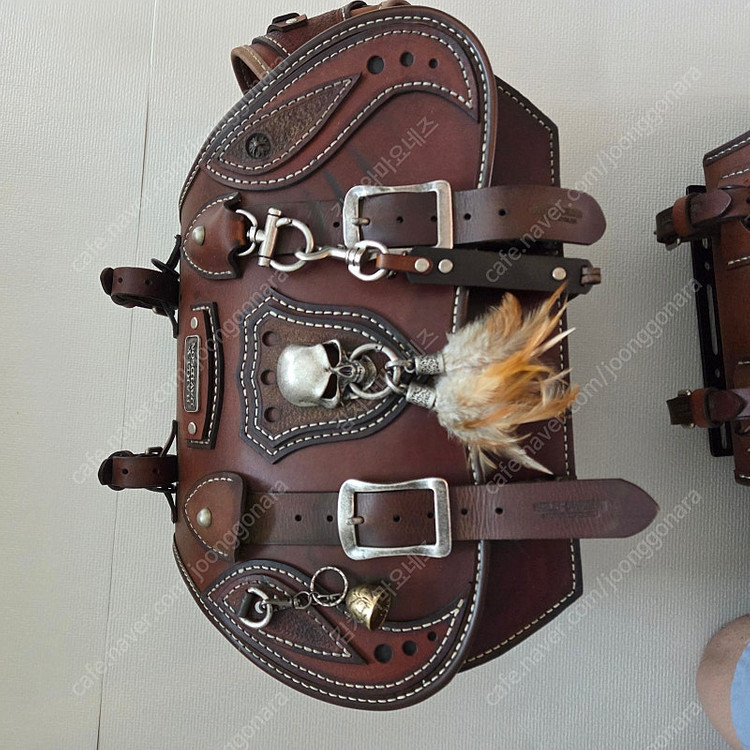 할리 국내산 수제 맞춤 최고급형 통가죽 새들백(사이드백) 풀세트 판매--9