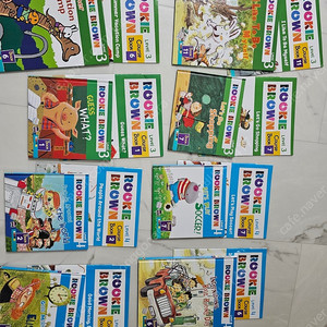 루키브라운 1~4단계 15권 및 코스북 이미지