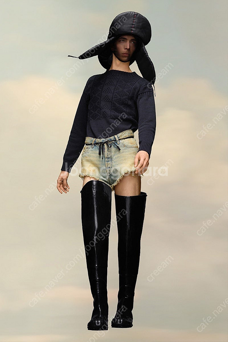 메종 마르지엘라 리본 워싱 쇼츠 반바지 새제품--8