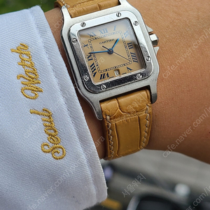 까르띠에 산토스 청로만 블루로만 빈티지 LM 라지 (Cartier Santos Galbee Blue Roman LM)