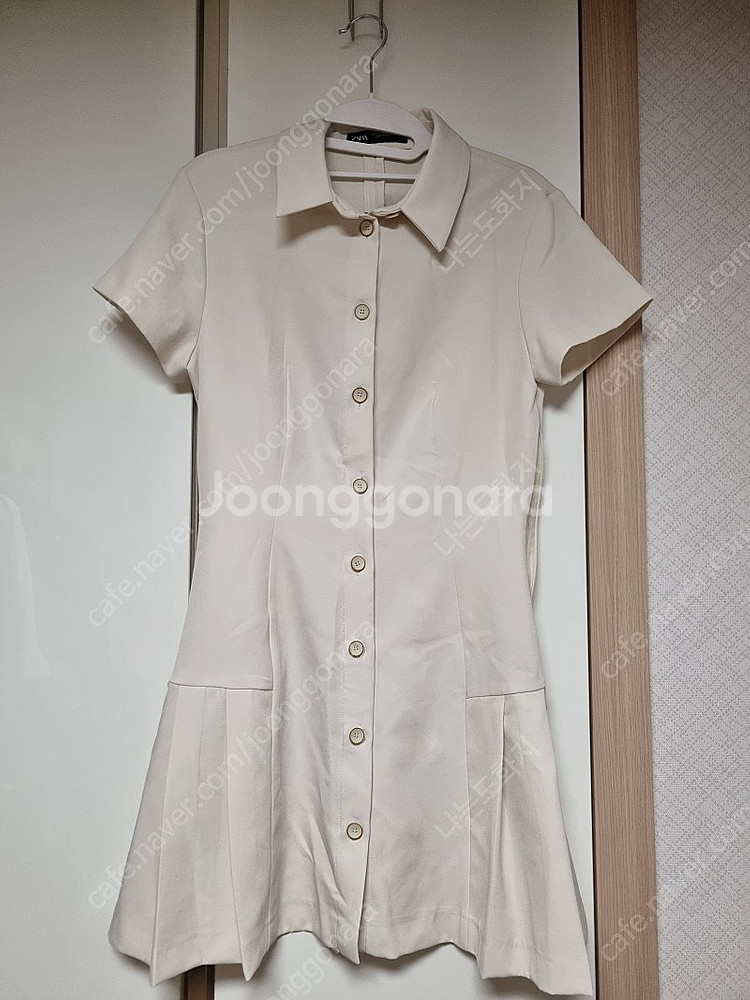 자라 셔츠 스타일 미니 원피스 S사이즈--0