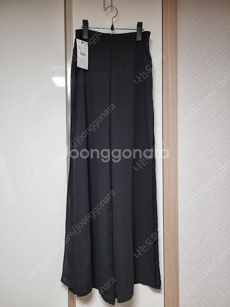 자라 사이드 슬릿 와이드 팬츠 XS--2