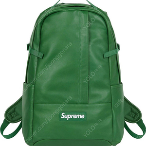 슈프림 레더 백팩 그린 Supreme Leather Backpack