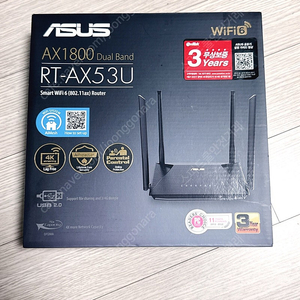 (박스풀셋 A급) 정발 ASUS RT-AX53U 와이파이6 메쉬 유무선 공유기 5만원