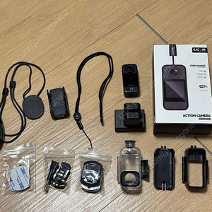 SJCAM C300 액션캠+배터리2개+충전도크+마그네틱스트랩