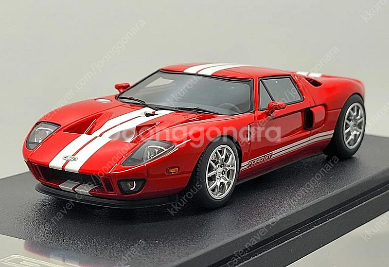 1:43 Hpi Racing 포드 GT 레드/화이트 다...--0