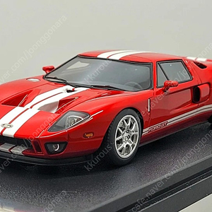 1:43 Hpi Racing 포드 GT 레드/화이트 다이캐스트 모형자동차