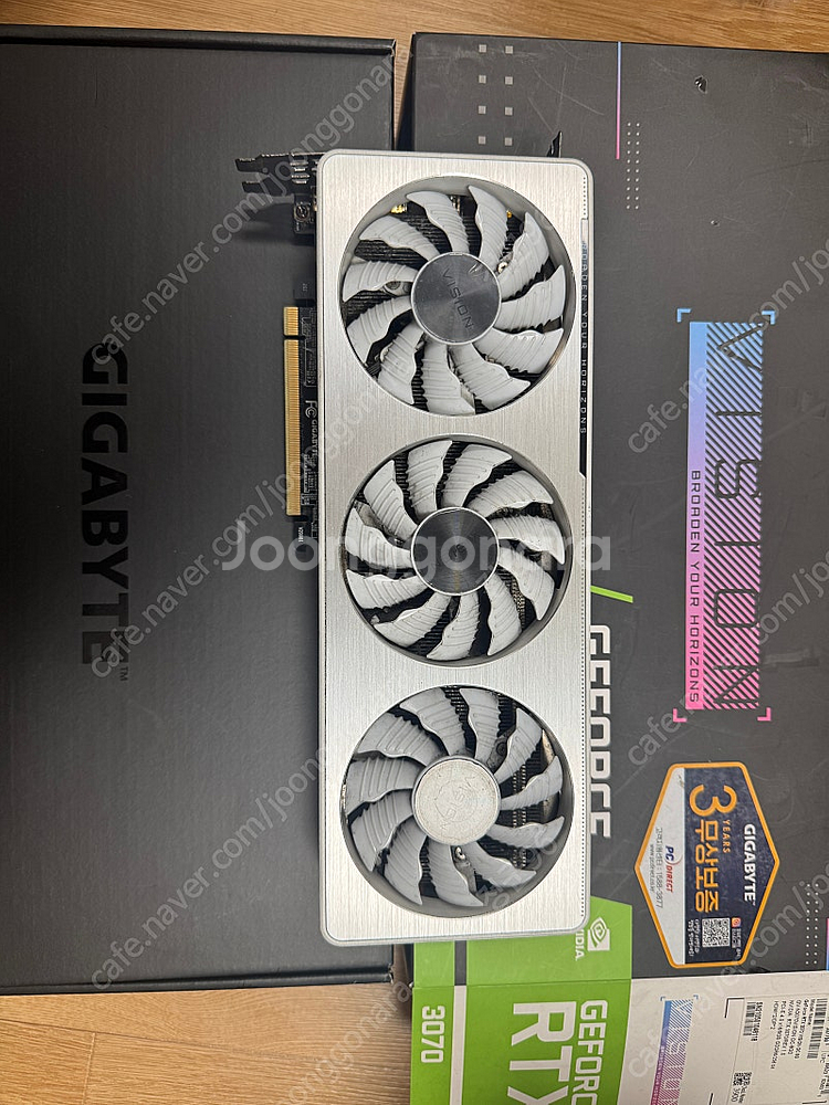 기가바이트 RTX3070 비전 화이트 3팬 그래픽카드 ...--0