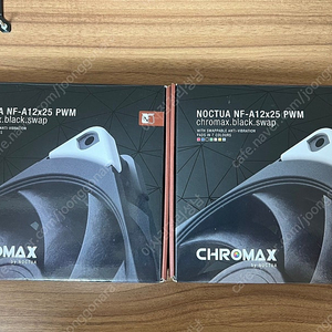 녹투아 NF-A12X25 chromax black swap 2개 팝니다