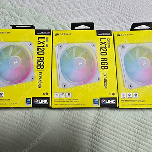 커세어 iCUE LINK LX120 RGB 3팩 (미개봉)