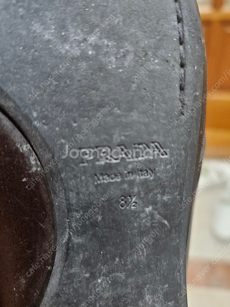 정품 프라다 남성 가죽 드레스 슈즈 8.5사이즈(대략 275)--4