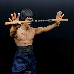 이소룡 쌍절곤 12인치 피규어(핫토이 호환)