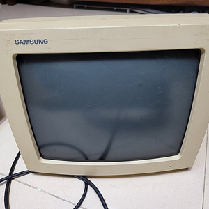 삼성 브라운관 14인치 그린모니터