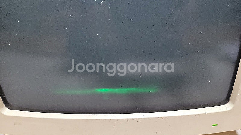삼성 브라운관 14인치 그린모니터--1