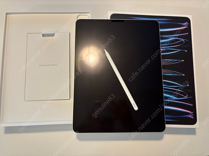 아이패드 프로 12.9 6세대 M2 256gb wifi 실버 S급 + 애플펜슬 2세대 정품--3