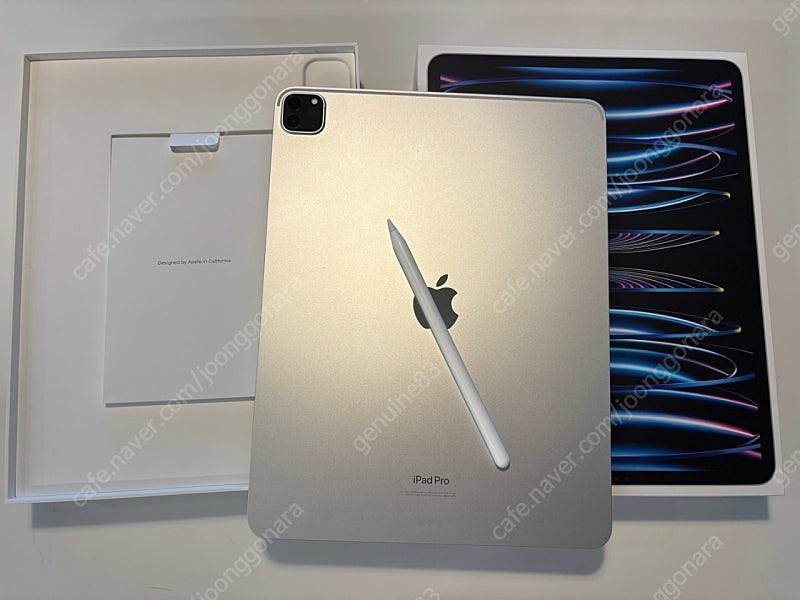 아이패드 프로 12.9 6세대 M2 256gb wifi 실버 S급 + 애플펜슬 2세대 정품--4