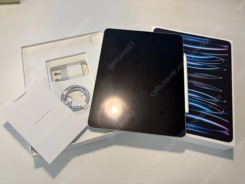 아이패드 프로 12.9 6세대 M2 256gb wifi 실버 S급 + 애플펜슬 2세대 정품--5