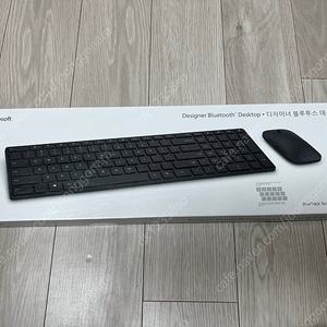 마이크로소프트 디자이너 블루투스 키보드 마우스 세트(블랙)_거의 새것