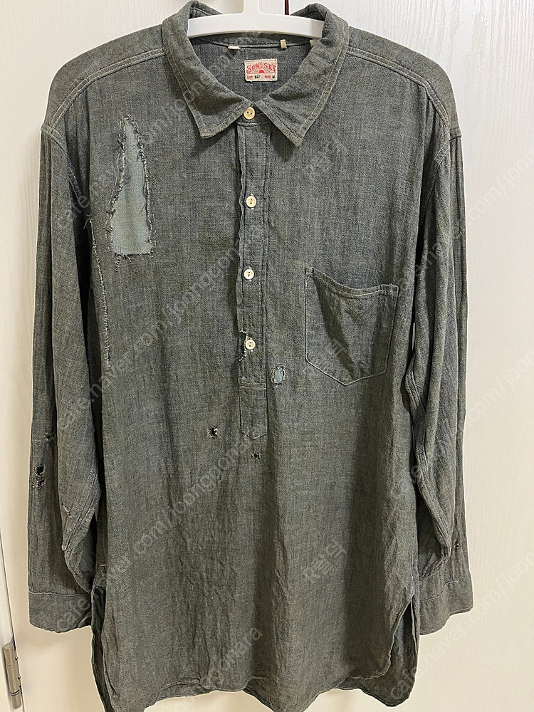 리바이스빈티지클로딩 lvc 선셋 샴브레이 리페어셔츠 M사이즈 더블알엘,RRL,폴로,풀카운트,웨어하우스 이미지