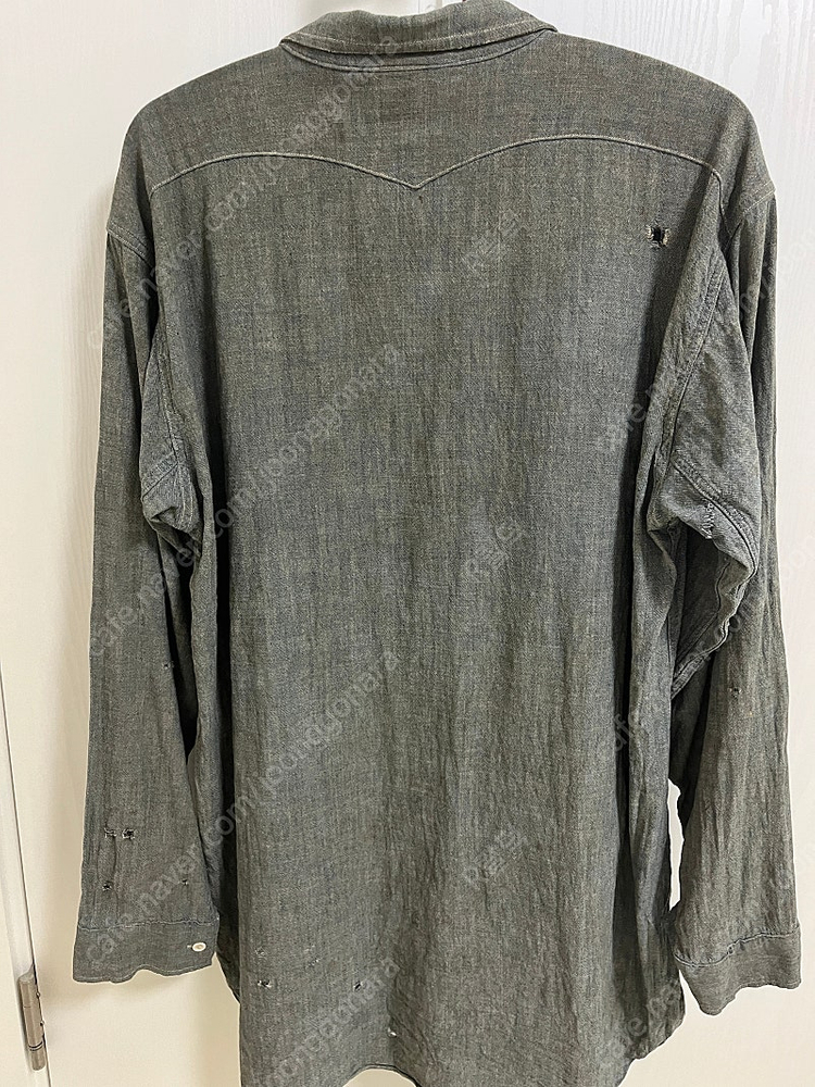 리바이스빈티지클로딩 lvc 선셋 샴브레이 리페어셔츠 M사이즈 더블알엘,RRL,폴로,풀카운트,웨어하우스 이미지