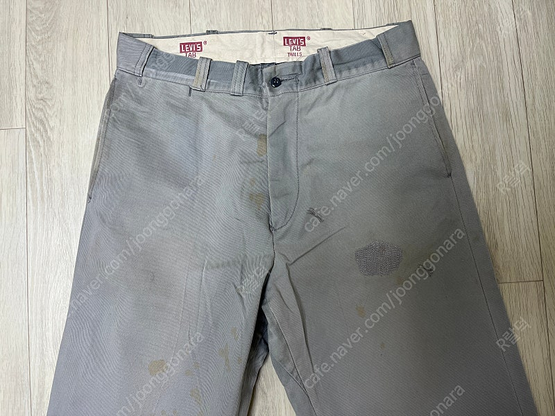 리바이스빈티지클로딩 LVC Drenched Grey 1954 Tab Twill Chino 32X32사이즈 더블알엘,... 이미지