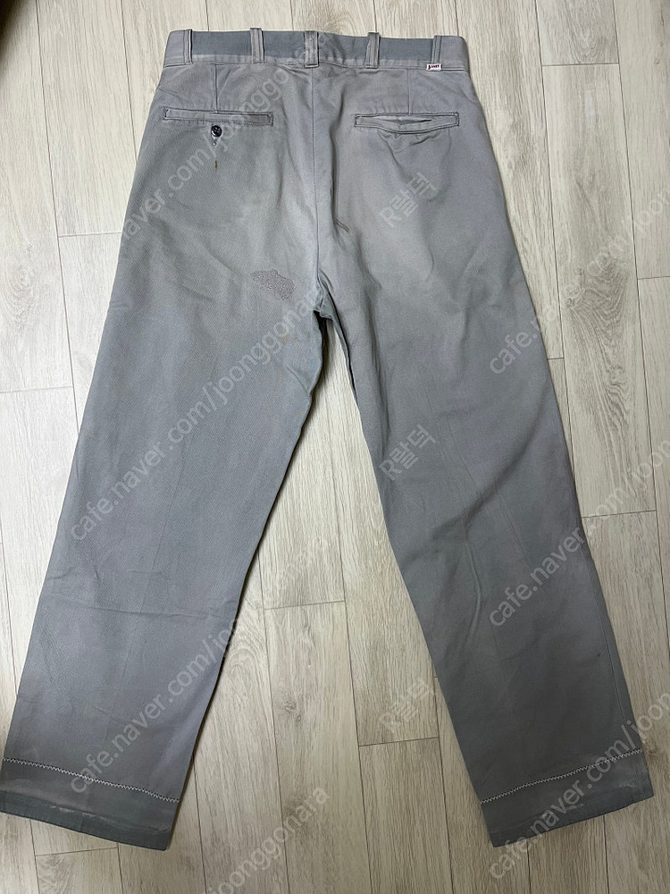 리바이스빈티지클로딩 LVC Drenched Grey 1954 Tab Twill Chino 32X32사이즈 더블알엘,... 이미지