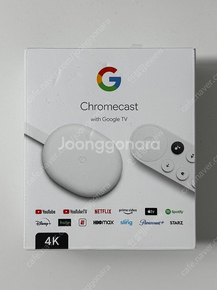 구글 크롬캐스트 with Google TV 4K 4세대--1