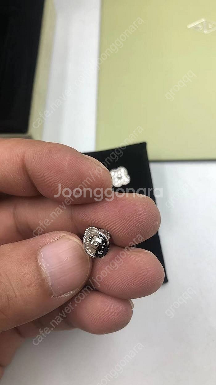 반클리프아펠 스위트 알함브라이어링 귀걸이--5