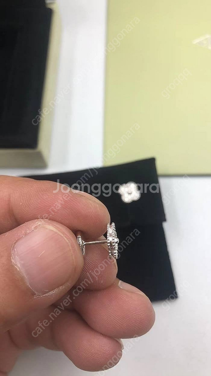 반클리프아펠 스위트 알함브라이어링 귀걸이--9
