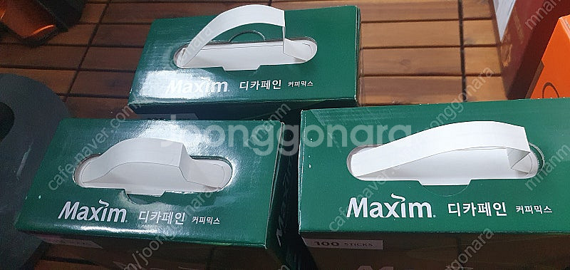 맥심 믹스커피 디카페인 3box 미개봉 새제품--1