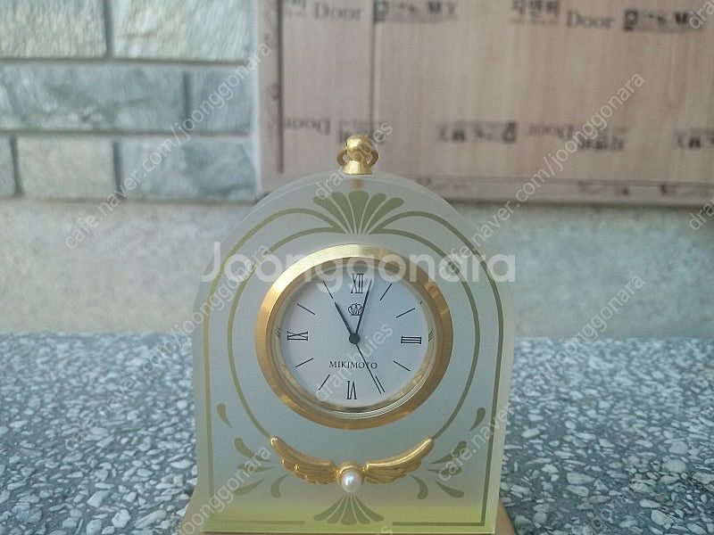 빈티지 일제 미키모토 MIKIMOTO 탁상시계 판매합니...--2