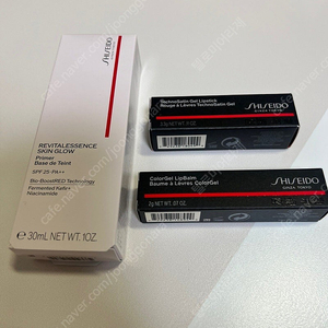 미사용 미개봉 시세이도 베이스 메이크업 상품들, 시세이도 리바이탈에센스 프라이머, 젤립스틱 등 싸게팝니다