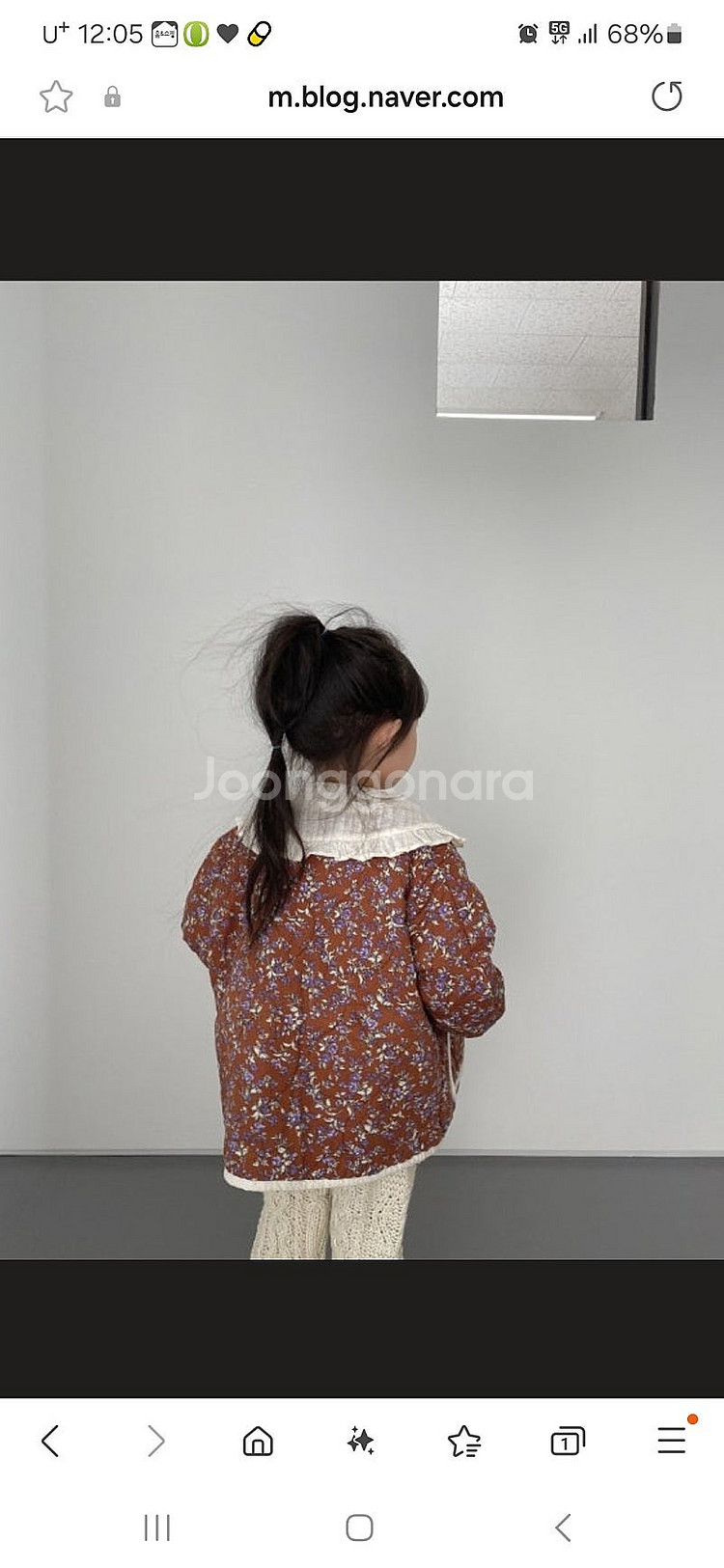 비비안리키즈 플라워 프린팅이 포인트로 예쁘고 양면이라서...--6
