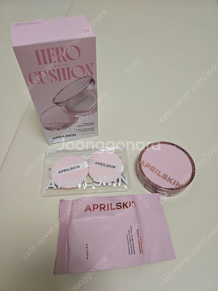 에이프릴스킨 히어로쿠션 19호 페어베이지 봄 에디션--0