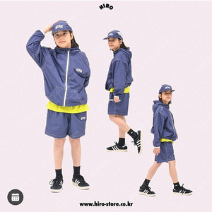 히로 스티치 화섬 바막 쇼츠 캠프캡 세트