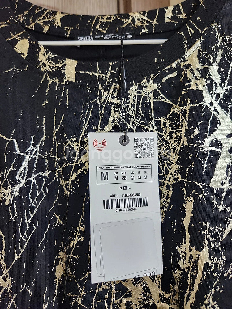 (새옷) 자라 메탈릭 티셔츠 m사이즈--3