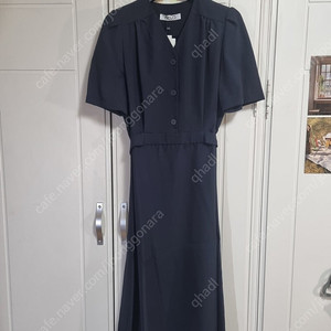 반팔 원피스(새상품)/ ACUD V-neck Half Shirt Dress - 네이비 M (아쿠드 브이넥 하프 셔츠 원피스)