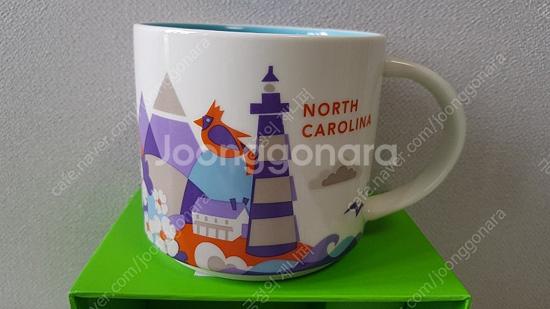 스타벅스 유아히어 미국 노스캐롤라이나 오렌지카운티 메릴랜드 애틀란타 샬롯 오스틴 와이키키 마이애미 시티머그 414m...--1