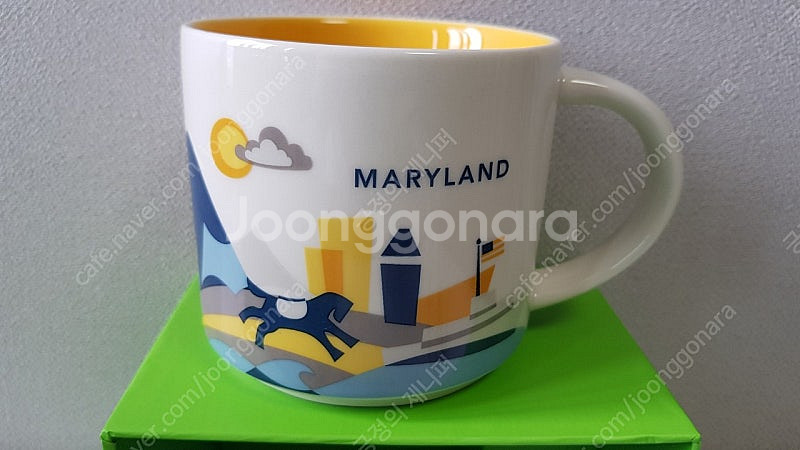 스타벅스 유아히어 미국 노스캐롤라이나 오렌지카운티 메릴랜드 애틀란타 샬롯 오스틴 와이키키 마이애미 시티머그 414m...--3