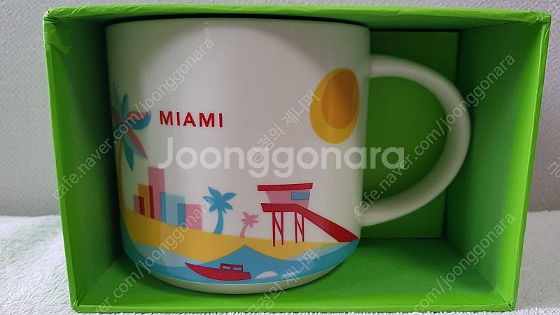 스타벅스 유아히어 미국 노스캐롤라이나 오렌지카운티 메릴랜드 애틀란타 샬롯 오스틴 와이키키 마이애미 시티머그 414m...--4